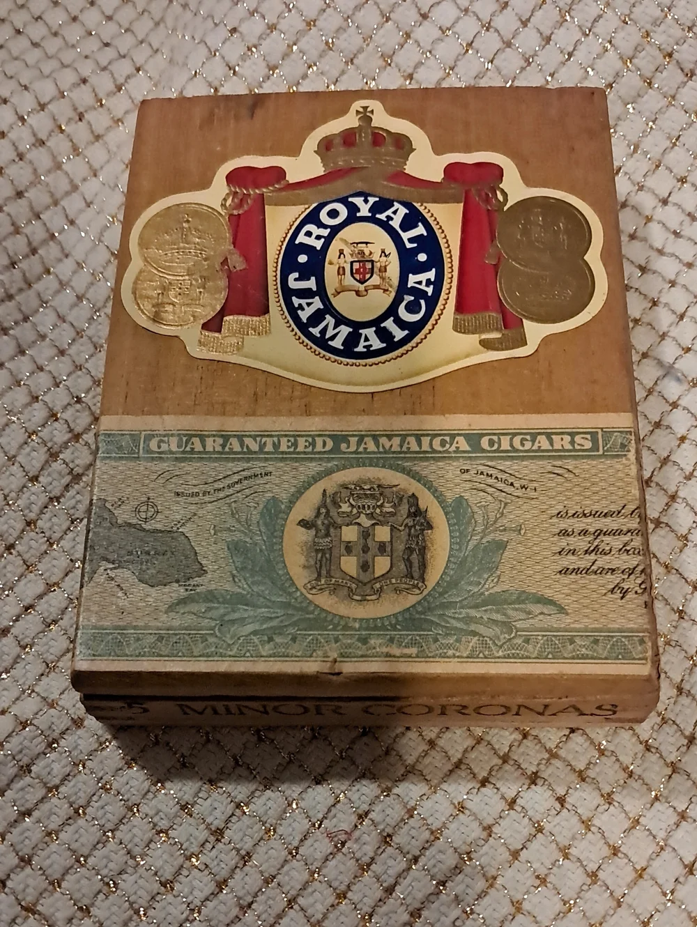 Wooden Cigar Box - Brown